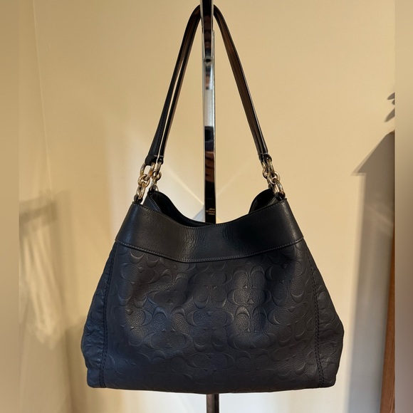 Coach Lexy Signature Embossed Leather Bag - Picture 6 of 12